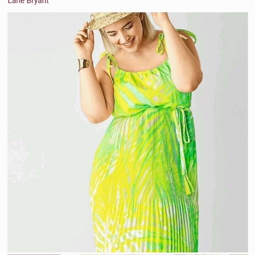 Lane Bryant PLEATED LAYERED Dress sz 14/16